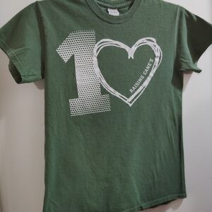 Raising Cane's Women's Short Sleeve Green Tee.